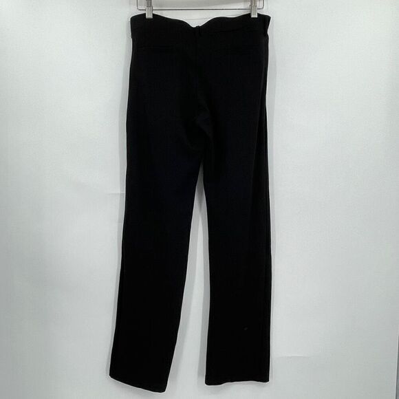 Betabrand Black Straight Leg Pull On Yoga Stretch Classic Dress Pants Large - Picture 5 of 6